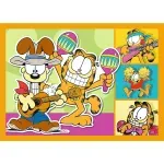 Jucarii, Copii si Bebe - Jucarii si jocuri - Jocuri si puzzle - Puzzle - Puzzle 4in1 Lui Garfield Ii Place Lasagna - Infinity.ro