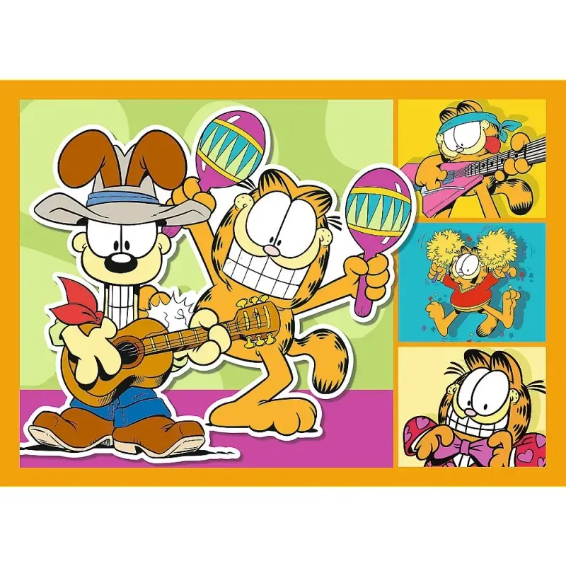Jucarii, Copii si Bebe - Jucarii si jocuri - Jocuri si puzzle - Puzzle - Puzzle 4in1 Lui Garfield Ii Place Lasagna - Infinity.ro
