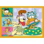 Jucarii, Copii si Bebe - Jucarii si jocuri - Jocuri si puzzle - Puzzle - Puzzle 4in1 Lui Garfield Ii Place Lasagna - Infinity.ro