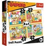 Jucarii, Copii si Bebe - Jucarii si jocuri - Jocuri si puzzle - Puzzle - Puzzle 4in1 Lui Garfield Ii Place Lasagna - Infinity.ro