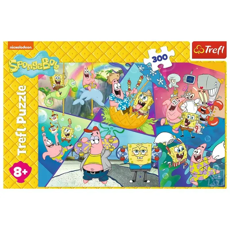 Jucarii, Copii si Bebe - Jucarii si jocuri - Jocuri si puzzle - Puzzle - Puzzle Trefl 300 Spongebob In Bikini - Infinity.ro