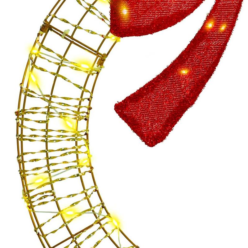 Casa si Gradina - Decoratiuni - Decoratiuni de sezon - Coroana cu 60 LED Alb cald 75 cm PET - Infinity.ro