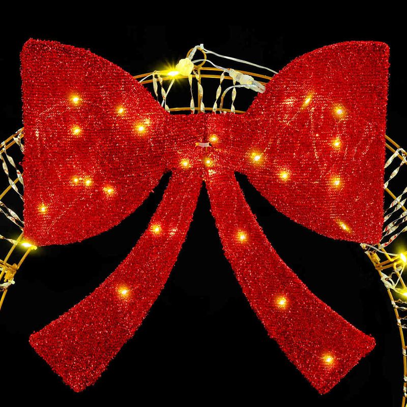 Casa si Gradina - Decoratiuni - Decoratiuni de sezon - Coroana cu 60 LED Alb cald 75 cm PET - Infinity.ro