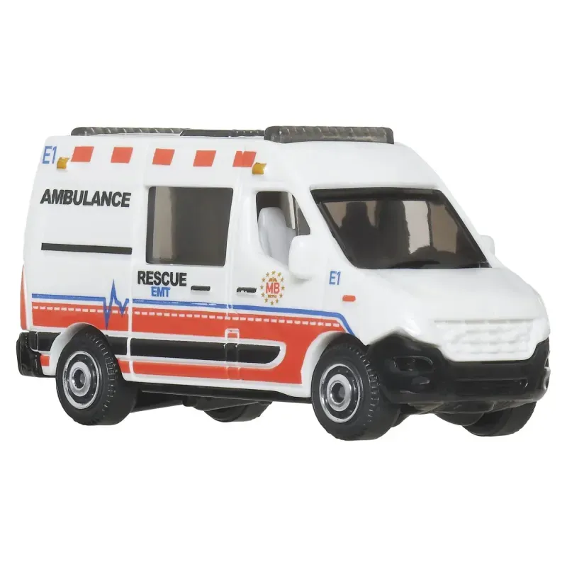 Jucarii, Copii si Bebe - Jucarii si jocuri - Vehicule si jucarii cu telecomanda - Masinute - Matchbox Set 5 Masinute Metalice Rescue Emt Scara 1 La 64 - Infinity.ro