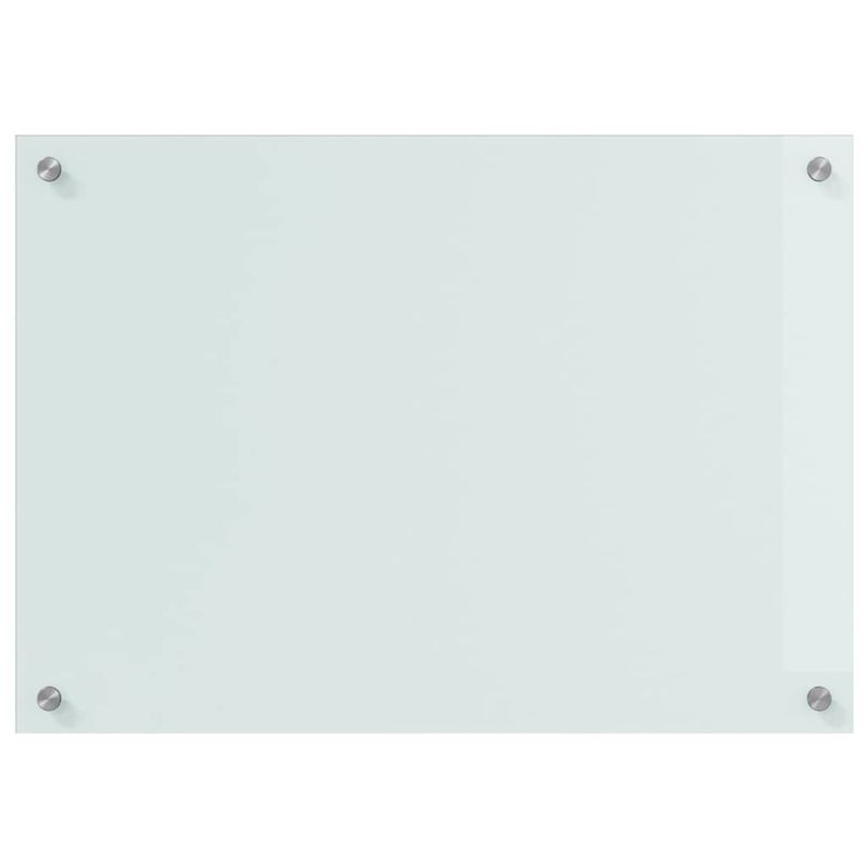 Casa si Gradina - Sanitare - Chiuveta bucatarie si accesorii - Accesorii chiuvete - Panou de bucatarie Alb 70 x 50 x 0.8 cm sticla securizata - Infinity.ro