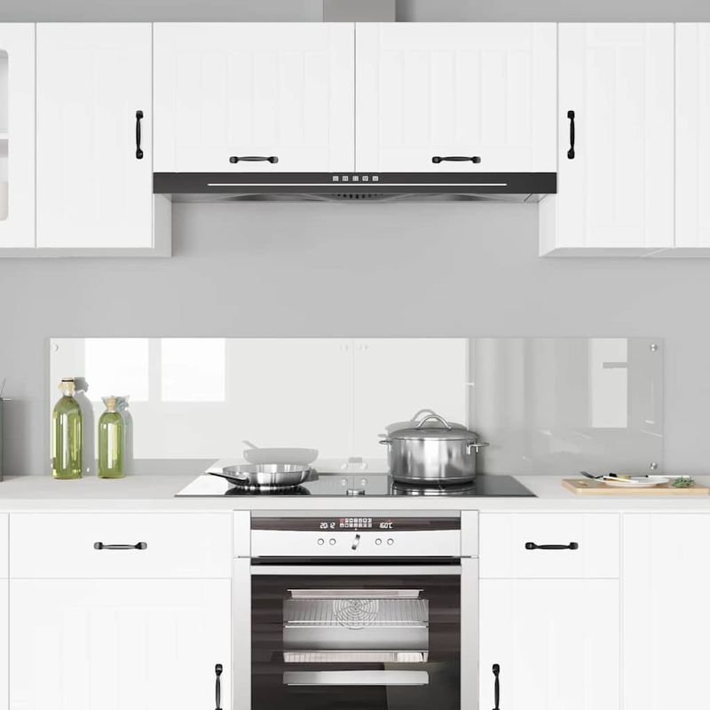 Casa si Gradina - Sanitare - Chiuveta bucatarie si accesorii - Accesorii chiuvete - Panou de bucatarie Transparent 90 x 40 x 0.8 cm - Infinity.ro