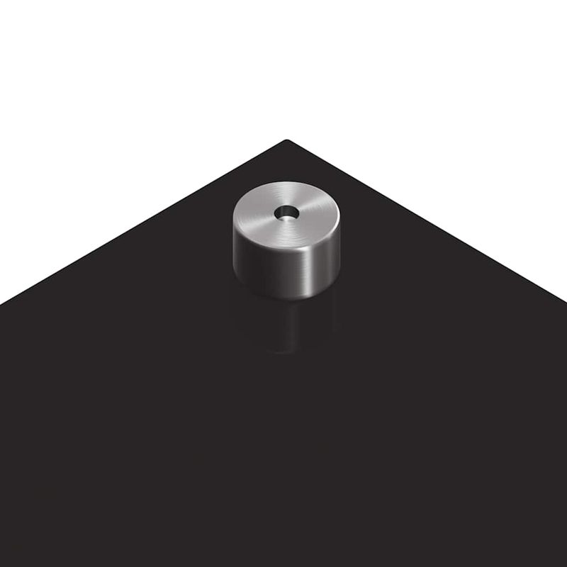 Casa si Gradina - Sanitare - Chiuveta bucatarie si accesorii - Accesorii chiuvete - Panou de bucatarie Negru 90 x 60 x 0.8 cm sticla securizata - Infinity.ro