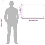 Casa si Gradina - Sanitare - Chiuveta bucatarie si accesorii - Accesorii chiuvete - Panou de bucatarie Transparent 90 x 60 x 0.8 cm - Infinity.ro