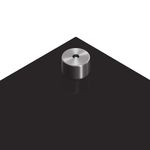 Casa si Gradina - Sanitare - Chiuveta bucatarie si accesorii - Accesorii chiuvete - Panou de bucatarie Negru 100 x 60 x 0.8 cm sticla securizata - Infinity.ro