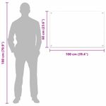 Casa si Gradina - Sanitare - Chiuveta bucatarie si accesorii - Accesorii chiuvete - Panou de bucatarie Negru 100 x 60 x 0.8 cm sticla securizata - Infinity.ro