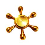 Jucarii, Copii si Bebe - Jucarii si jocuri - Jucarii & jocuri educative - Jucarii interactive - Spinner Golden Crown, din aluminiu , 7 cm, 37SP - Infinity.ro