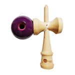 Jucarii, Copii si Bebe - Jucarii si jocuri - Jucarii & jocuri educative - Jucarii interactive - Kendama din lemn natural, Bila lemn + Sticker Waterproof USA pentru telefon, 163KD - Infinity.ro
