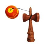 Jucarii, Copii si Bebe - Jucarii si jocuri - Jucarii & jocuri educative - Jucarii interactive - Kendama din lemn natural, Bila lemn + Sticker Waterproof USA pentru telefon, 150KD - Infinity.ro