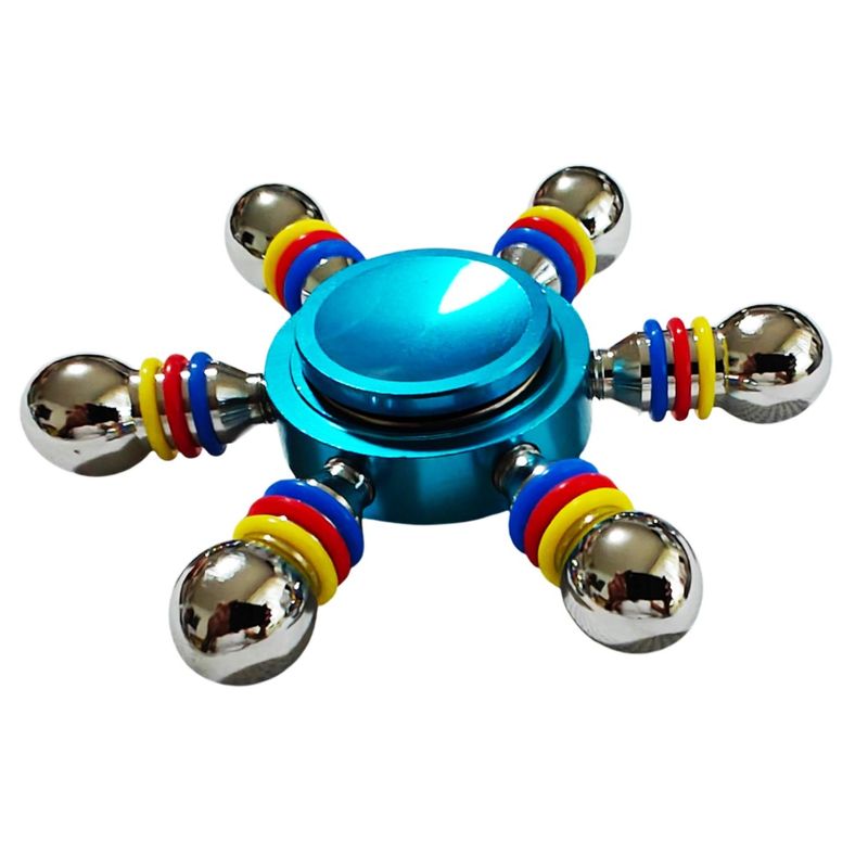 Jucarii, Copii si Bebe - Jucarii si jocuri - Jucarii & jocuri educative - Jucarii interactive - Spinner Blue Galaxy, din aluminiu , 7 cm, 49SP - Infinity.ro