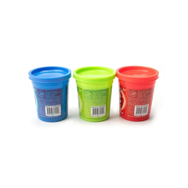 Carti si Birotica - Rechizite - Plastilina - Crayola Silly Scent Set 3 Borcanase Cu Plastilina Parfumata 142g - Infinity.ro
