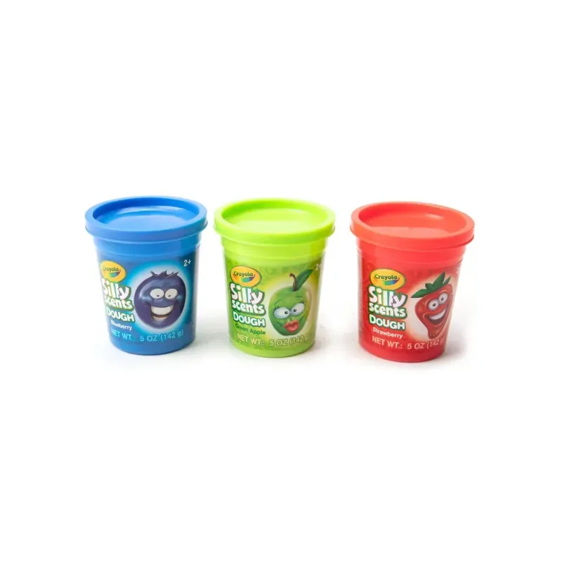 Carti si Birotica - Rechizite - Plastilina - Crayola Silly Scent Set 3 Borcanase Cu Plastilina Parfumata 142g - Infinity.ro