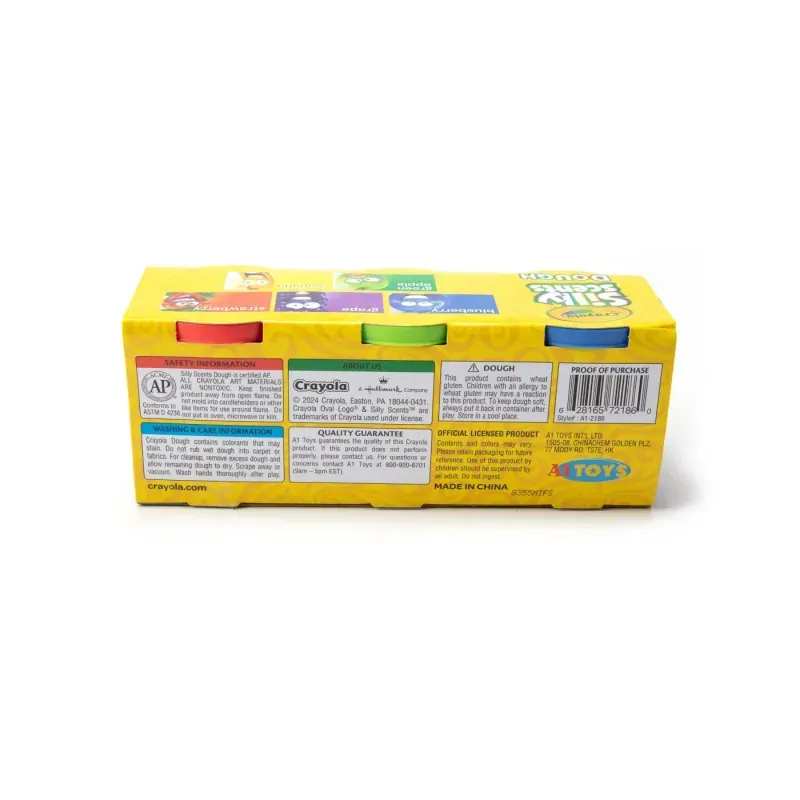 Carti si Birotica - Rechizite - Plastilina - Crayola Silly Scent Set 3 Borcanase Cu Plastilina Parfumata 142g - Infinity.ro