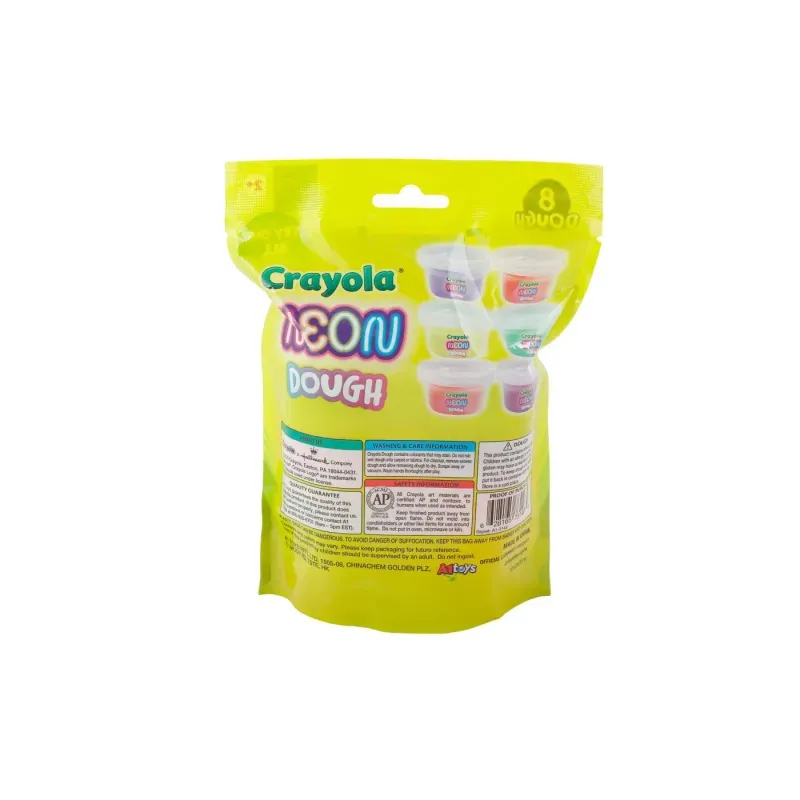 Jucarii, Copii si Bebe - Jucarii si jocuri - Jucarii & jocuri educative - Jocuri si jucarii educative - Crayola Silly Scents Neon Set 8 Borcanase Plastelina Parfumata - Infinity.ro
