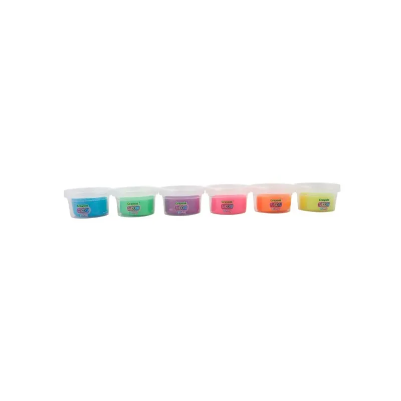 Jucarii, Copii si Bebe - Jucarii si jocuri - Jucarii & jocuri educative - Jocuri si jucarii educative - Crayola Silly Scents Neon Set 8 Borcanase Plastelina Parfumata - Infinity.ro