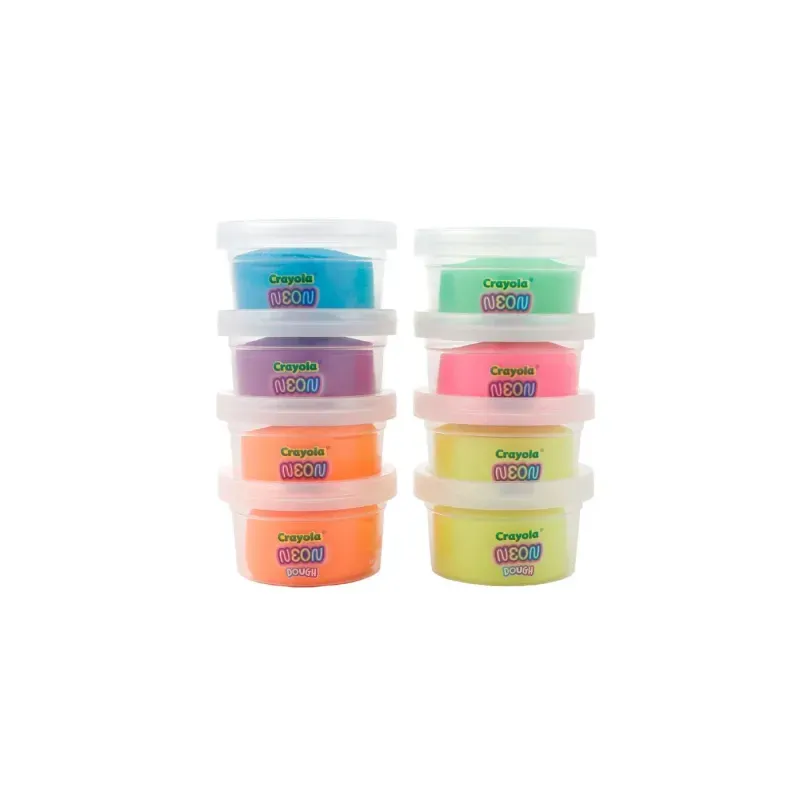 Jucarii, Copii si Bebe - Jucarii si jocuri - Jucarii & jocuri educative - Jocuri si jucarii educative - Crayola Silly Scents Neon Set 8 Borcanase Plastelina Parfumata - Infinity.ro