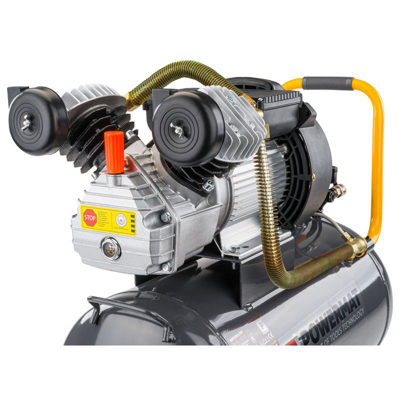 Casa si Gradina - Electrice - Echipamente electrice - Compresoare - Compresor 50L de Aer Powermat PM-KO-50T-V2 3CP 392L/min 50L 8 bar – Putere si durabilitate - Infinity.ro