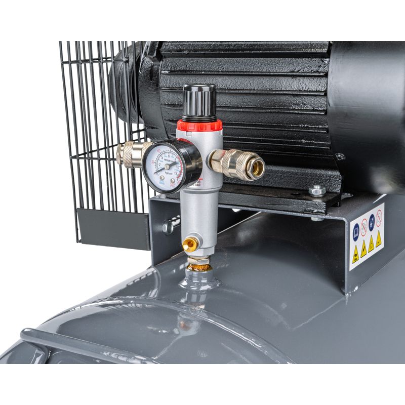 Casa si Gradina - Electrice - Echipamente electrice - Compresoare - Compresor aer 100l, Powermat, 230V 4CP 650L/min 100L 8 bar – Profesional si versatil - Infinity.ro