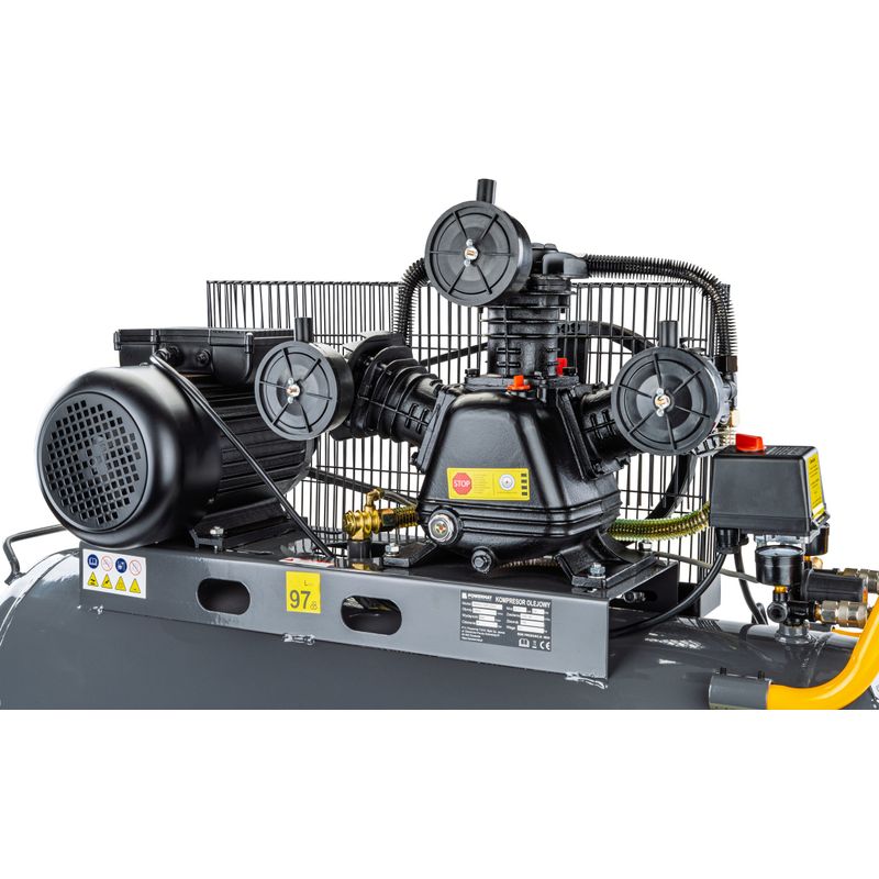 Casa si Gradina - Electrice - Echipamente electrice - Compresoare - Compresor aer 100l, Powermat, 230V 4CP 650L/min 100L 8 bar – Profesional si versatil - Infinity.ro