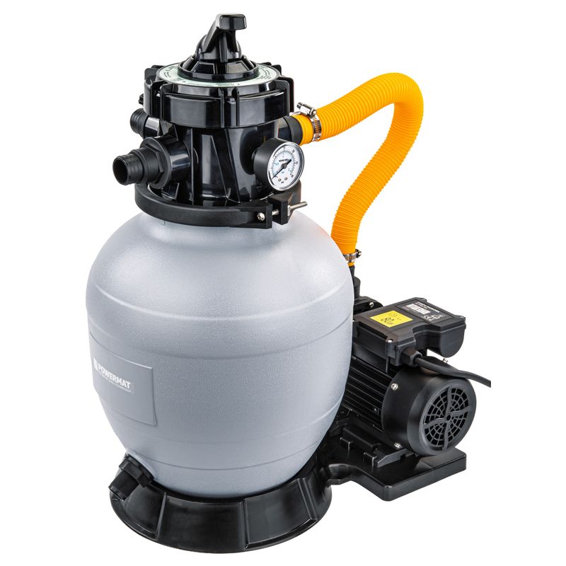 Casa si Gradina - Gradinarit si plante - Instalatii si accesorii pentru irigatii - Pompe apa - Pompa de nisip pentru piscina, Powermat, 250 W, 7 900 l/h, PM‑PPDB‑250J - Infinity.ro