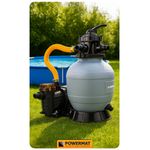 Casa si Gradina - Gradinarit si plante - Instalatii si accesorii pentru irigatii - Pompe apa - Pompa de nisip pentru piscina, Powermat, 400 W, 10 000 l/h, PM‑PPDB‑400J - Infinity.ro