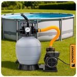 Casa si Gradina - Gradinarit si plante - Instalatii si accesorii pentru irigatii - Pompe apa - Pompa de nisip pentru piscina, Powermat, 400 W, 10 000 l/h, PM‑PPDB‑400J - Infinity.ro
