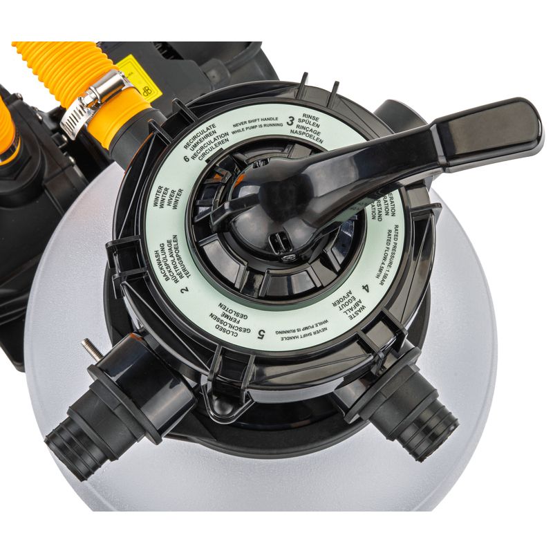 Casa si Gradina - Gradinarit si plante - Instalatii si accesorii pentru irigatii - Pompe apa - Pompa de nisip pentru piscina, Powermat, 400 W, 10 000 l/h, PM‑PPDB‑400J - Infinity.ro