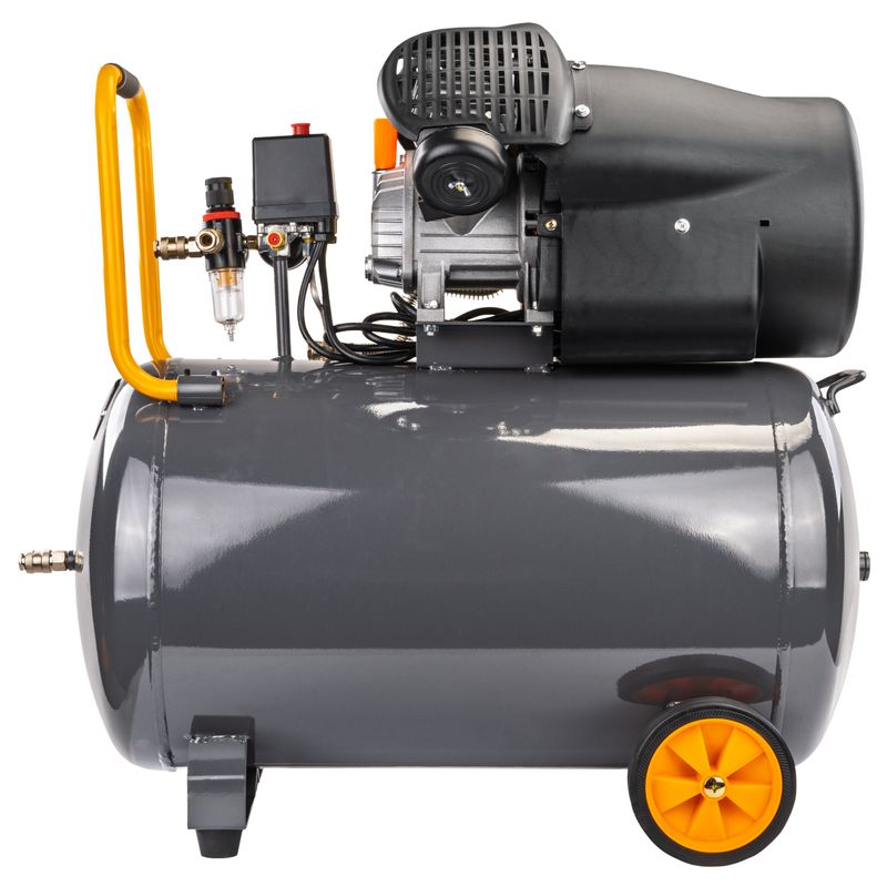 Casa si Gradina - Electrice - Echipamente electrice - Compresoare - Compresor de ulei Powermat PM-KO-100T-V2, rezervor 100L, 530 l/min - Infinity.ro