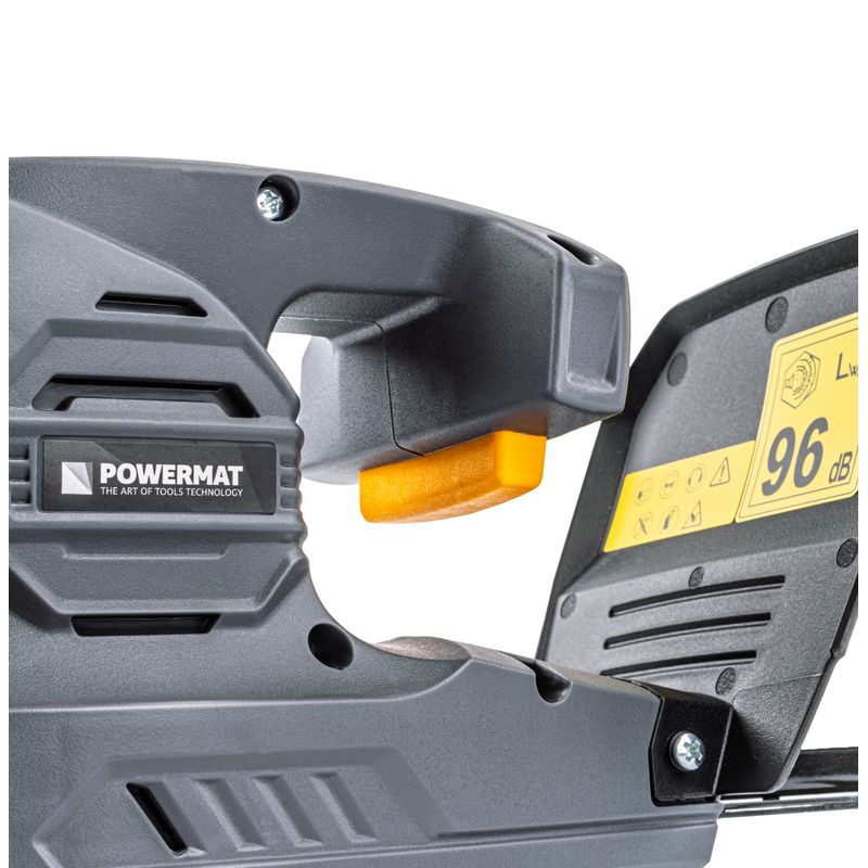 Casa si Gradina - Gradinarit si plante - Utilaje gradina - Coase electrice si motocoase - Foarfeca electrica fara fir Powermat, 21 V, 2×2 Ah, lama 450 mm, PM‑NA‑2AHM - Infinity.ro