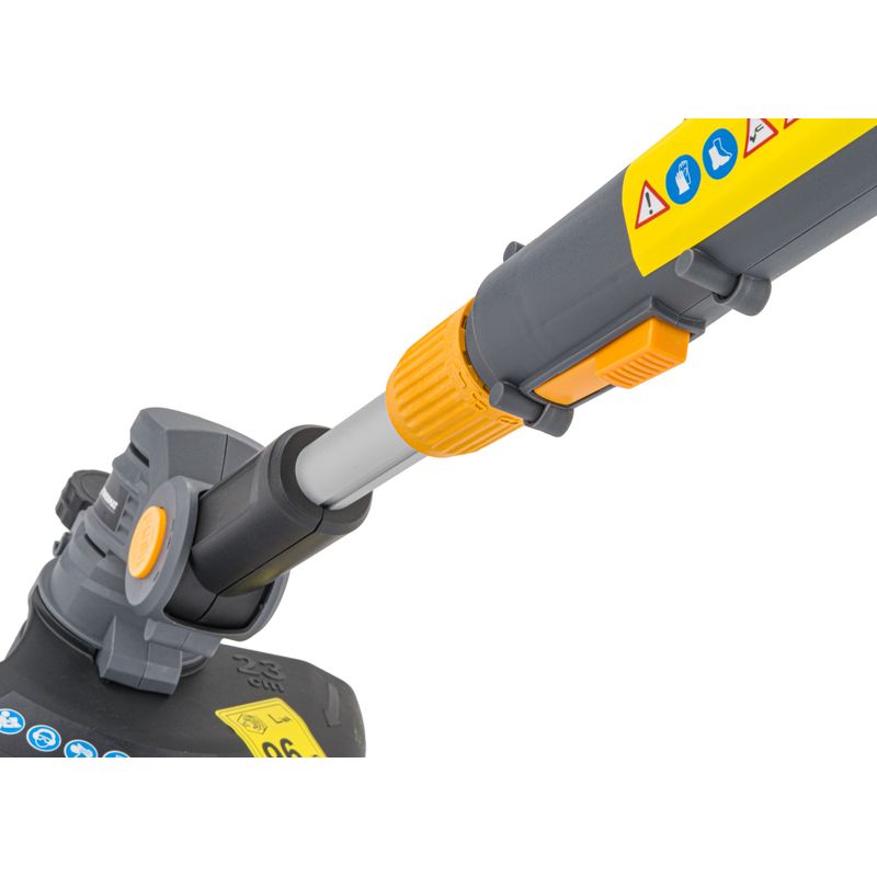 Casa si Gradina - Gradinarit si plante - Utilaje gradina - Coase electrice si motocoase - Trimmer electric cu acumulator Powermat, 21 V, 2×2 Ah, lama 230 mm, PM‑PKA‑2AHM‑PRO - Infinity.ro