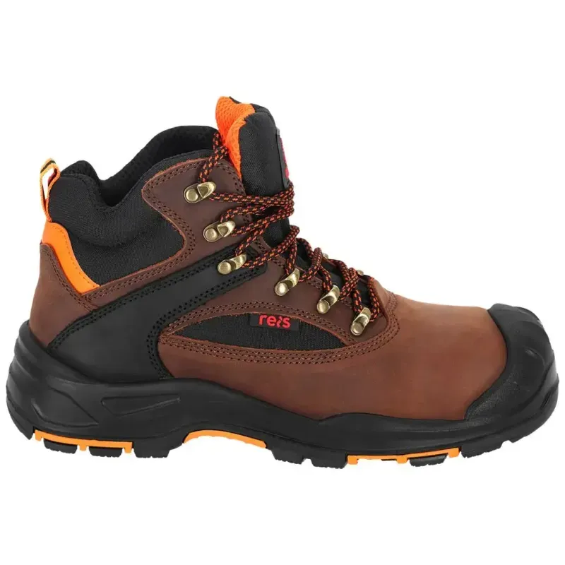 Casa si Gradina - Constructii - Echipamente de lucru - Incaltaminte protectia muncii - Bocanci de lucru S3, Reis, din piele de vaca, bombeu si lamela compozit, HINO 43 Maro - Infinity.ro