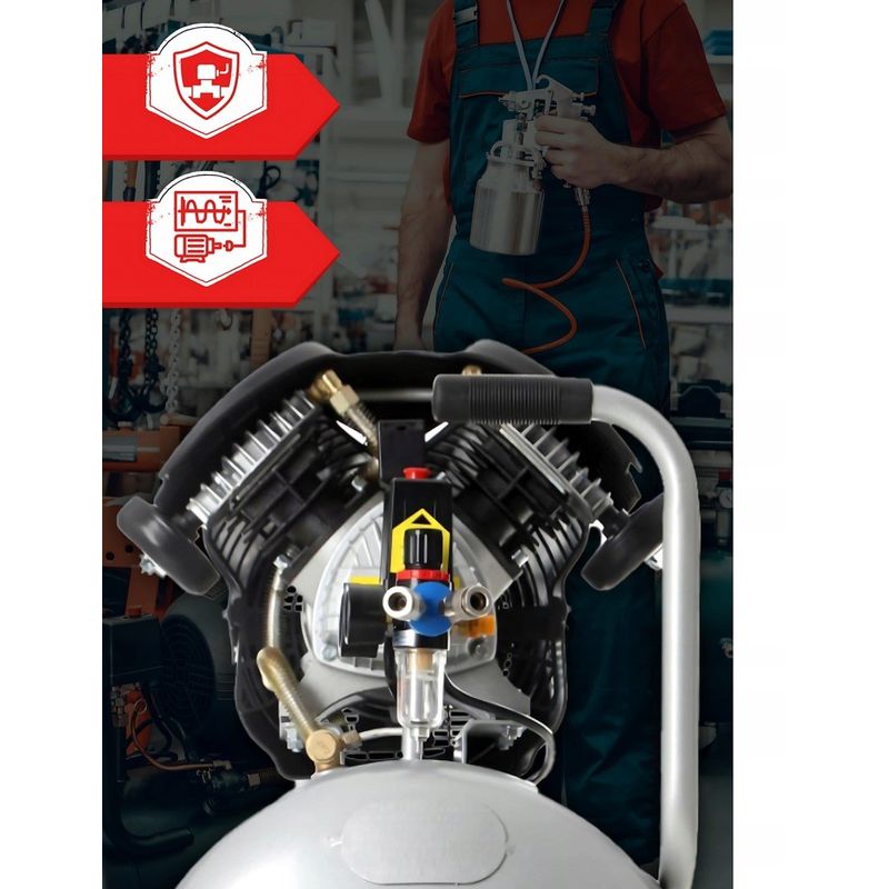 Casa si Gradina - Electrice - Echipamente electrice - Compresoare - Compresor aer 50L cu set inclus 18-in-1, 10 bari, 4.7 CP, TA360+TA103 - Infinity.ro