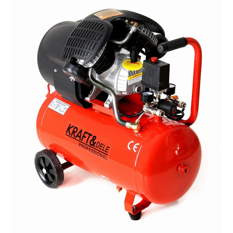 Casa si Gradina - Electrice - Echipamente electrice - Compresoare - Set Compresor de aer cu ulei, 50L, 2 pistoane, set 8 in 1, 3 kw, 530l/min - Infinity.ro
