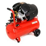 Casa si Gradina - Electrice - Echipamente electrice - Compresoare - Set Compresor de aer cu ulei, 50L, 2 pistoane, set 8 in 1, 3 kw, 530l/min - Infinity.ro
