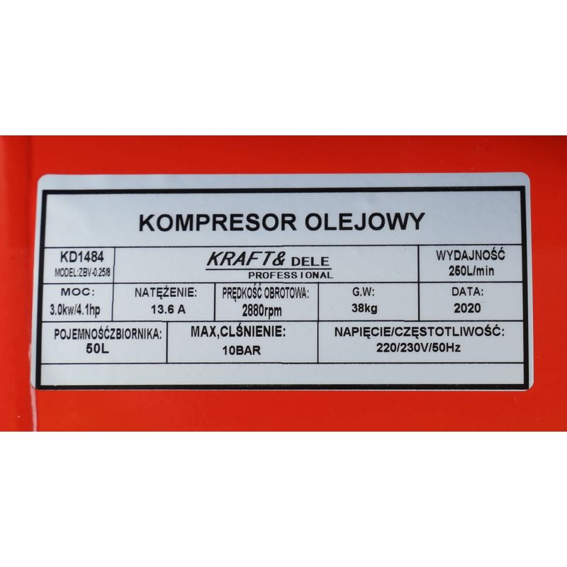 Casa si Gradina - Electrice - Echipamente electrice - Compresoare - Set Compresor de aer cu ulei, 50L, 2 pistoane, set 8 in 1, 3 kw, 530l/min - Infinity.ro