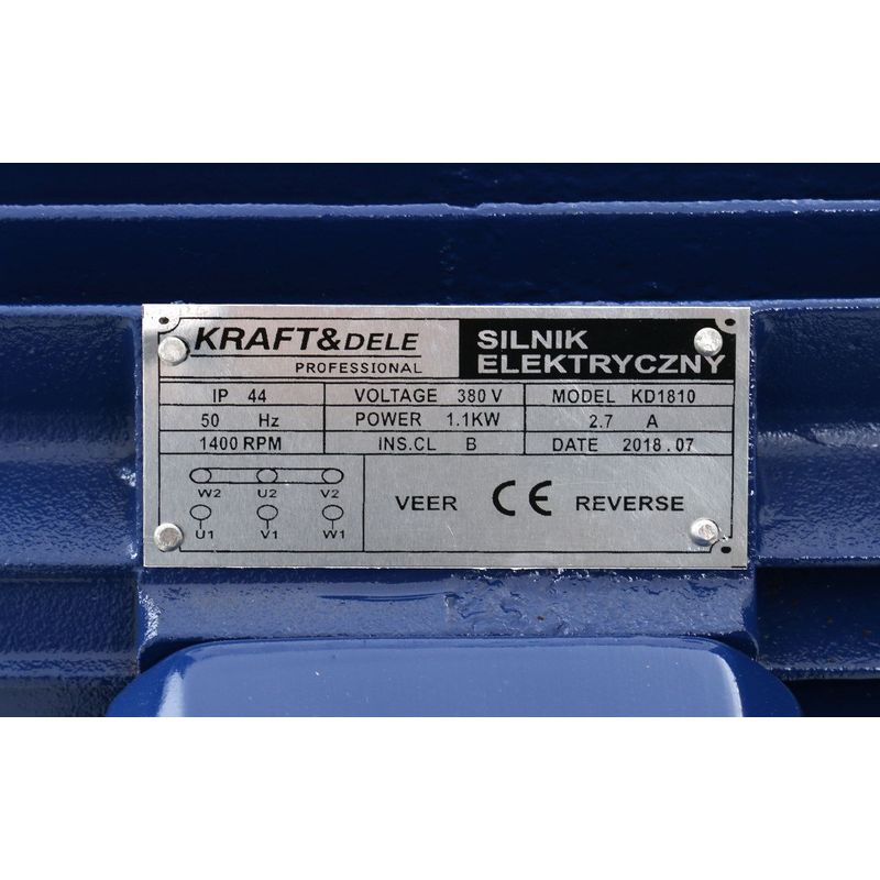 Casa si Gradina - Gradinarit si plante - Utilaje gradina - Consumabile si accesorii utilaje de gradina - Motor electric trifazic Kraft&Dele, 1.1 kW 380 V 1400 rpm, KD1810 - Infinity.ro