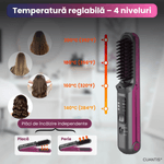 Ingrijire personala si Cosmetice - Aparate & accesorii ingrijire personala - Hair styling - Placi de indreptat parul - Placa de indreptat parul fara fir 2 in 1( Mov) - Infinity.ro