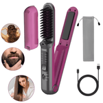 Ingrijire personala si Cosmetice - Aparate & accesorii ingrijire personala - Hair styling - Placi de indreptat parul - Placa de indreptat parul fara fir 2 in 1( Mov) - Infinity.ro