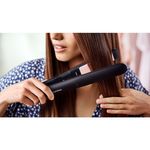 Ingrijire personala si Cosmetice - Aparate & accesorii ingrijire personala - Hair styling - Placi de indreptat parul - Placa de par Philips StraighCare Essential BHS378/00, tehnologie ThermoProtect, placi cu infuzie de cheratina, ioni, Neg - Infinity.ro