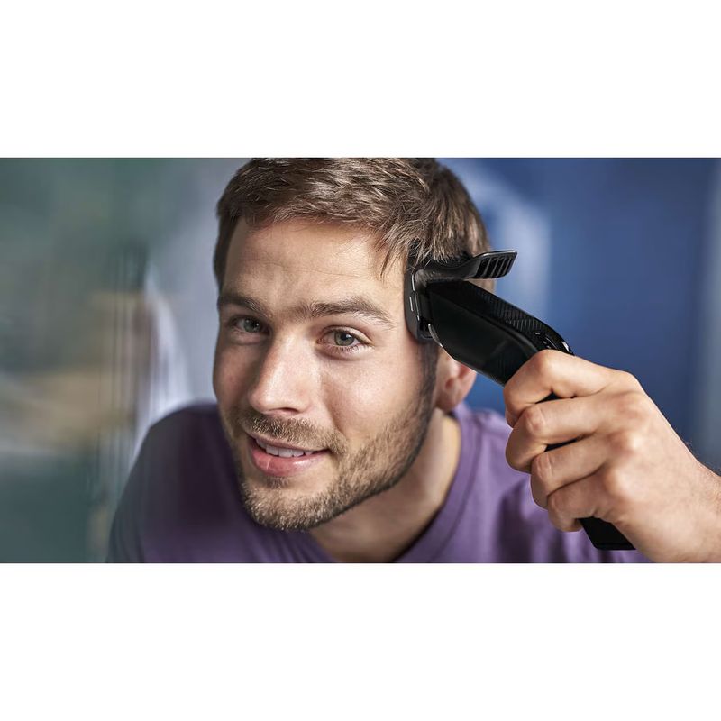 Ingrijire personala si Cosmetice - Aparate & accesorii ingrijire personala - Aparate de ras si tuns - Aparate de tuns - Aparat de tuns Philips HC3510/15, pieptene ajustabil, 0.5-23mm, 13 trepte, cu fir, Negru - Infinity.ro