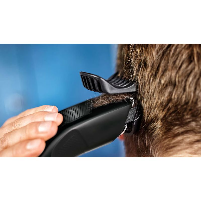 Ingrijire personala si Cosmetice - Aparate & accesorii ingrijire personala - Aparate de ras si tuns - Aparate de tuns - Aparat de tuns Philips HC3510/15, pieptene ajustabil, 0.5-23mm, 13 trepte, cu fir, Negru - Infinity.ro