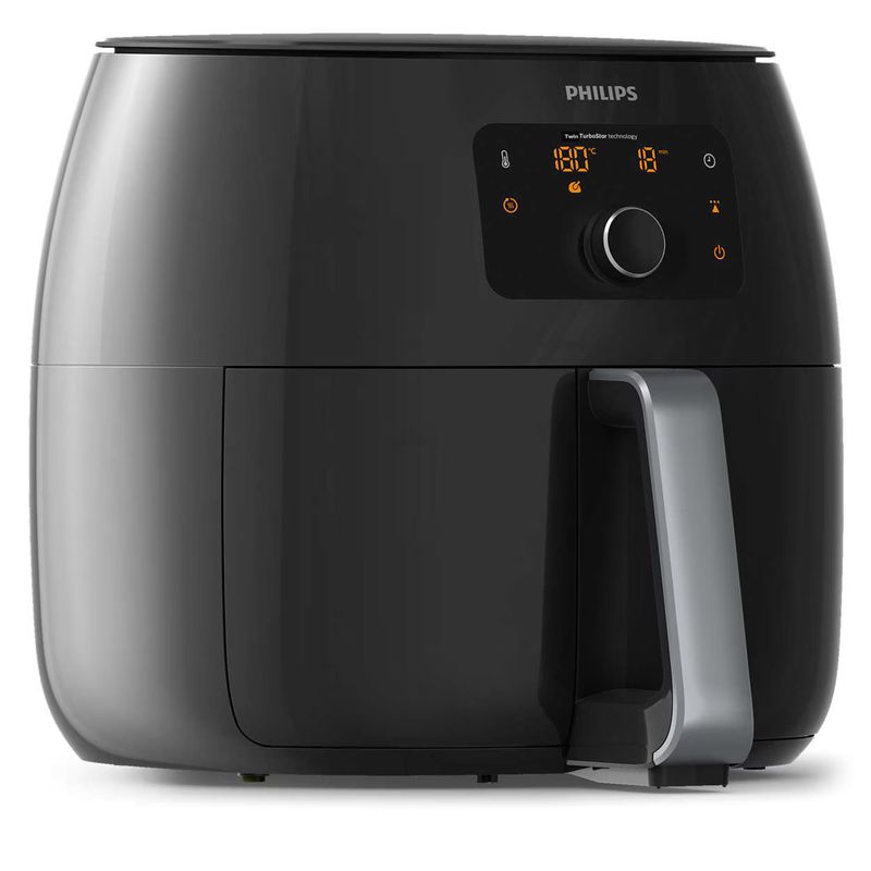Electronice si Electrocasnice - Electrocasnice bucatarie - Aparate de gatit & desert - Friteuze - Friteuza cu aer cald Philips Airfryer XXL HD9650/90, capacitate 7.3 L, tehnologie Twin TurboStar, Tehnologie Rapid Air, - Infinity.ro
