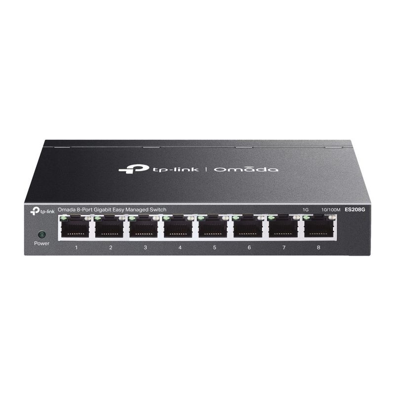 PC, gaming si accesorii - Retelistica - Switch-uri - Switch-uri cu management - Switch TP-Link ES208G Omada 8-Port Gigabit, 4-Port PoE+, 8xLAN, 10/100/1000 Mbps, 65W - Infinity.ro