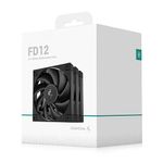 PC, gaming si accesorii - Componente PC - Coolere si Ventilatoare PC - Ventilatoare PC - Set 3 ventilatoare DeepCool, 120mm, 400-2050 RPM, FDB, 64.2 cfm, 4pin PWM, negru - Infinity.ro