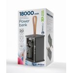 Laptop, Telefoane si Tablete - Telefoane mobile si accesorii - Accesorii Telefoane - Baterii externe - Powerbank, Gembird, 5V, 3A, 18000 mAh, USB, 360 g, Negru - Infinity.ro