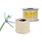 PC, gaming si accesorii - Retelistica - Cabluri si accesorii - Cablu ecranat solid de instalare retea, Gembird, FTP cat6 CCA, 305m, gri - Infinity.ro